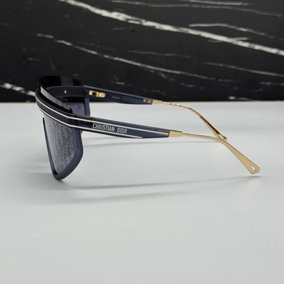NEW DIOR DIORCLUB M2U 31B8 SHIELD GOLD/BLUE UNISEX SUNGLASSES DIOR main image 10